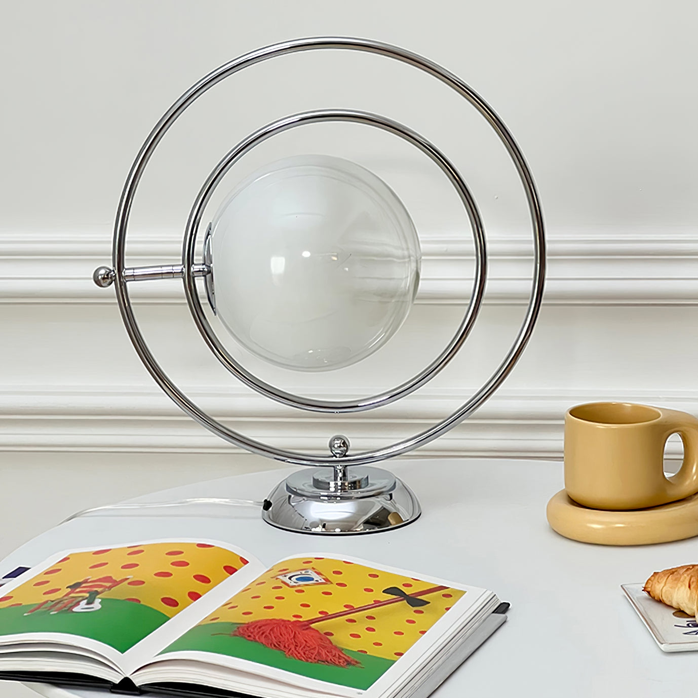 CosmicGlow - Table Lamp with Cosmic Design and Subtle Lighting