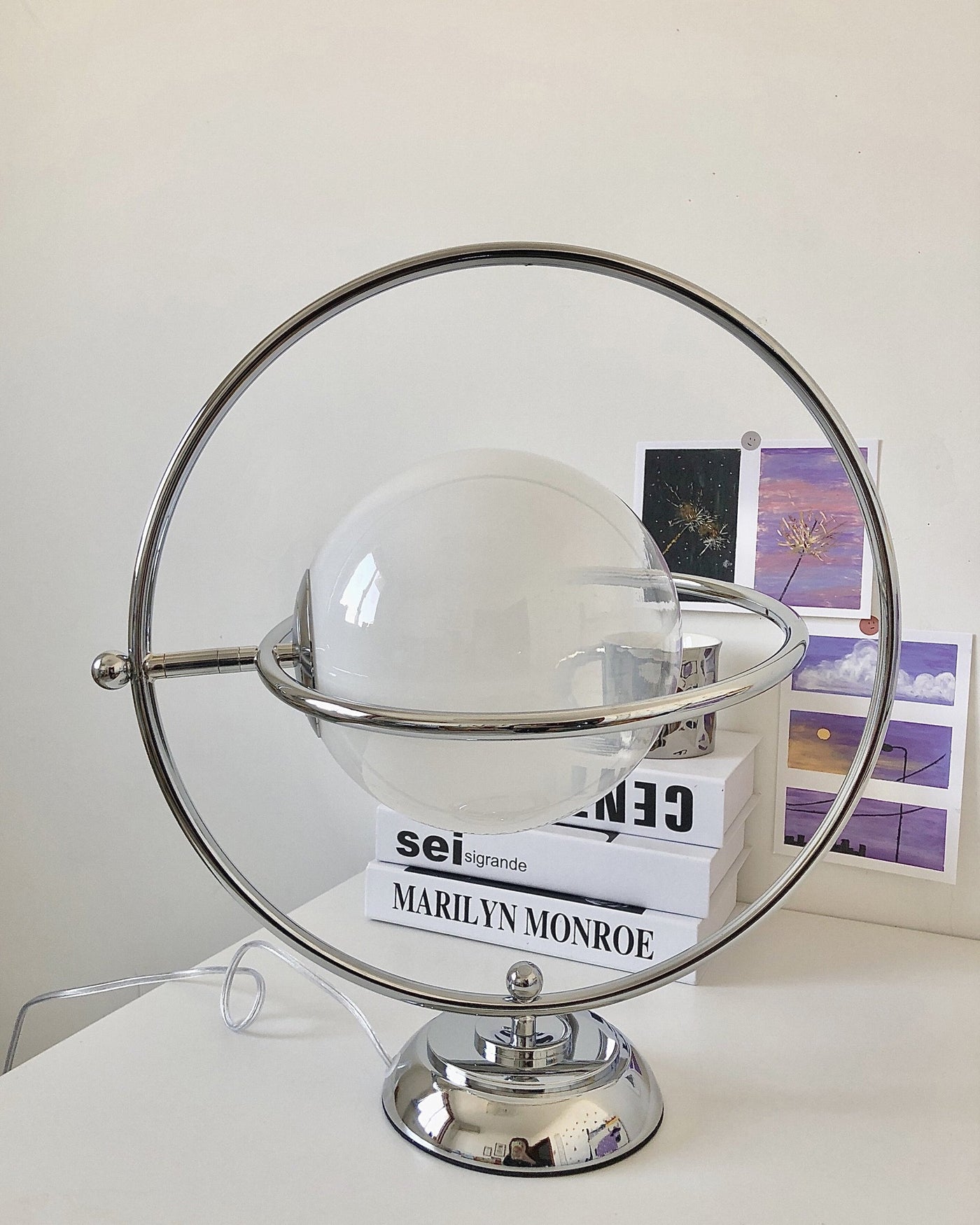 CosmicGlow - Table Lamp with Cosmic Design and Subtle Lighting
