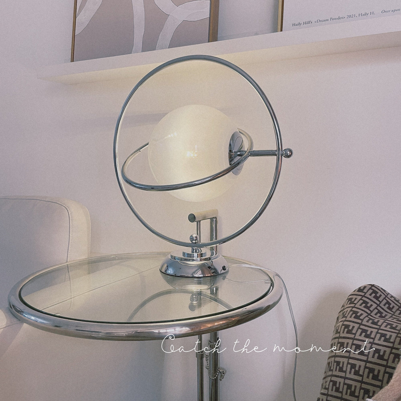 CosmicGlow - Table Lamp with Cosmic Design and Subtle Lighting