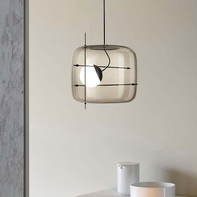 CognacLuxe - Stijlvolle Glas Pendelleuchte