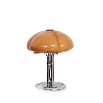 RetroGlow – Orange Glass Desk Lamp