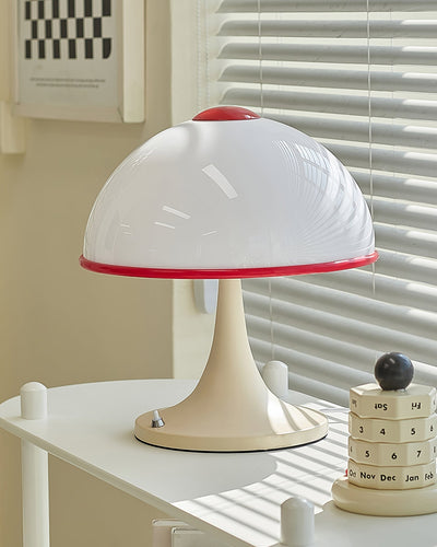 MushroomRadiance - Table Lamp with Sleek Base and Soft Lighting