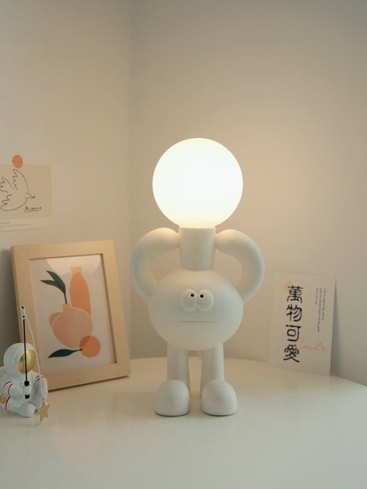 RoboLuxe - Table Lamp with Robot-Inspired Design and Cozy Illumination