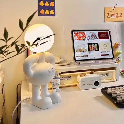 RoboLuxe - Table Lamp with Robot-Inspired Design and Cozy Illumination