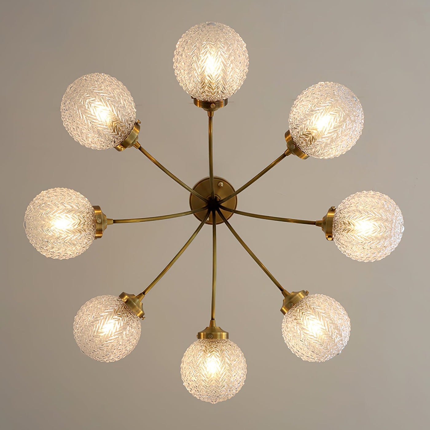 RetroGlow - Ceiling Lamp with Vintage Glass Style and Warm Ambience