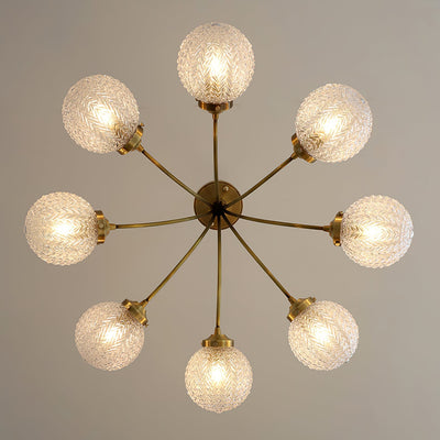 RetroGlow - Ceiling Lamp with Vintage Glass Style and Warm Ambience