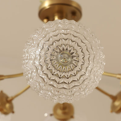 RetroGlow - Ceiling Lamp with Vintage Glass Style and Warm Ambience