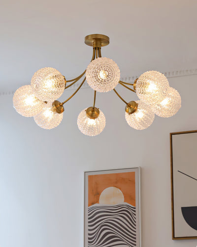 RetroGlow - Ceiling Lamp with Vintage Glass Style and Warm Ambience