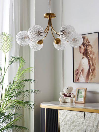 RetroGlow - Ceiling Lamp with Vintage Glass Style and Warm Ambience