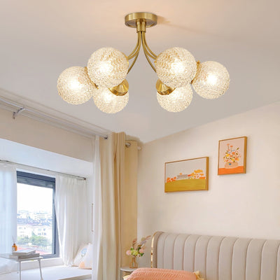 RetroGlow - Ceiling Lamp with Vintage Glass Style and Warm Ambience