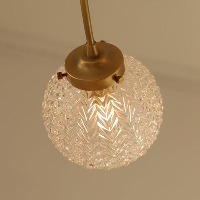 RetroGlow - Ceiling Lamp with Vintage Glass Style and Warm Ambience