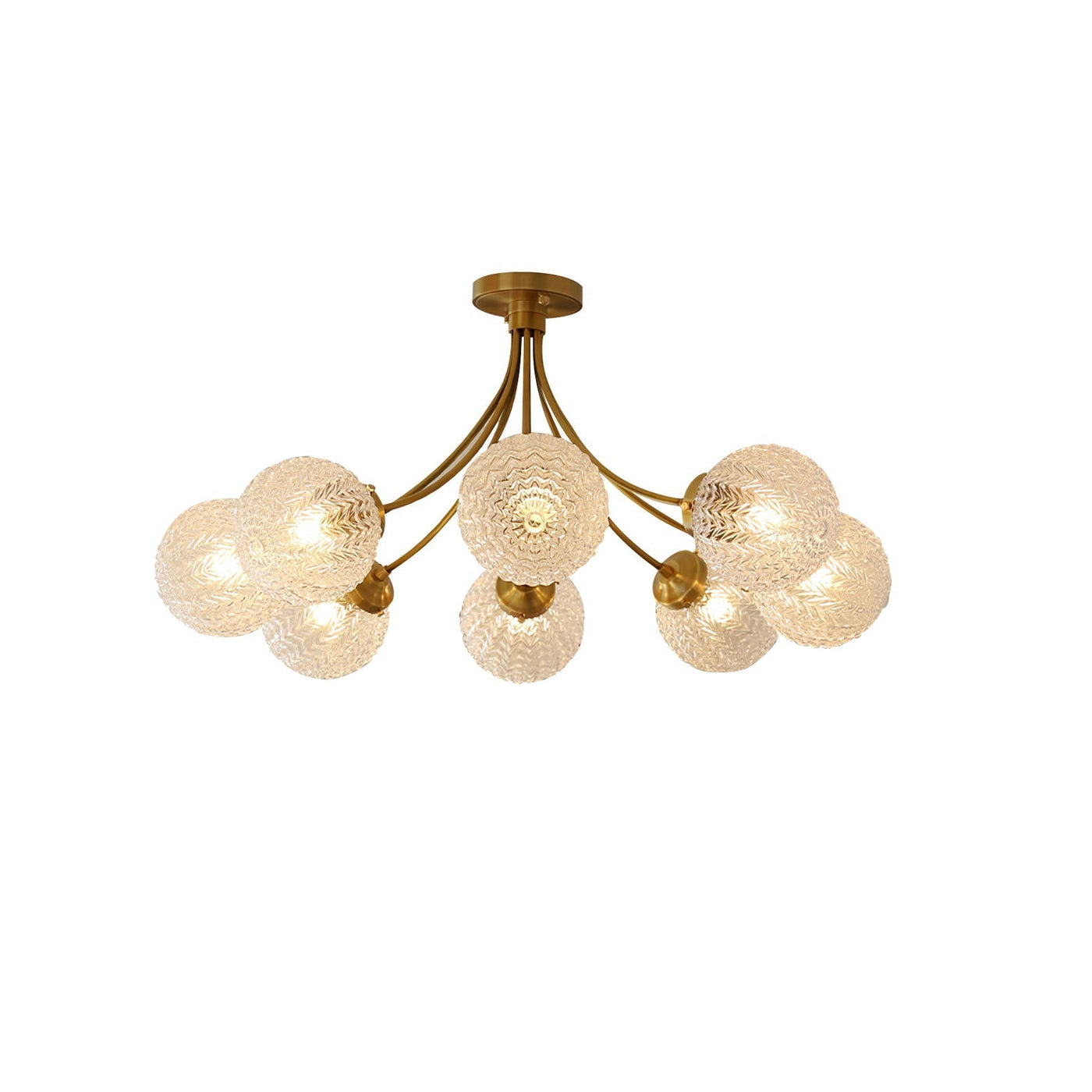 RetroGlow - Ceiling Lamp with Vintage Glass Style and Warm Ambience