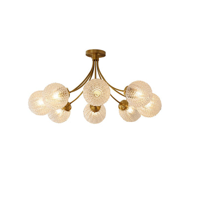 RetroGlow - Ceiling Lamp with Vintage Glass Style and Warm Ambience