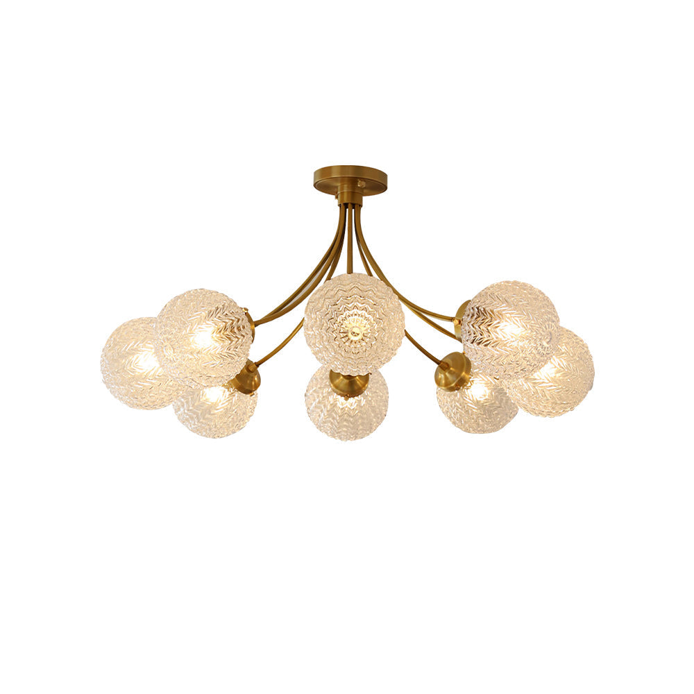 RetroGlow - Ceiling Lamp with Vintage Glass Style and Warm Ambience