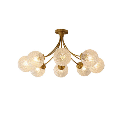 RetroGlow - Ceiling Lamp with Vintage Glass Style and Warm Ambience