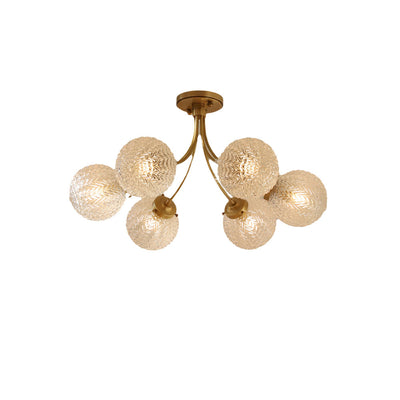 RetroGlow - Ceiling Lamp with Vintage Glass Style and Warm Ambience