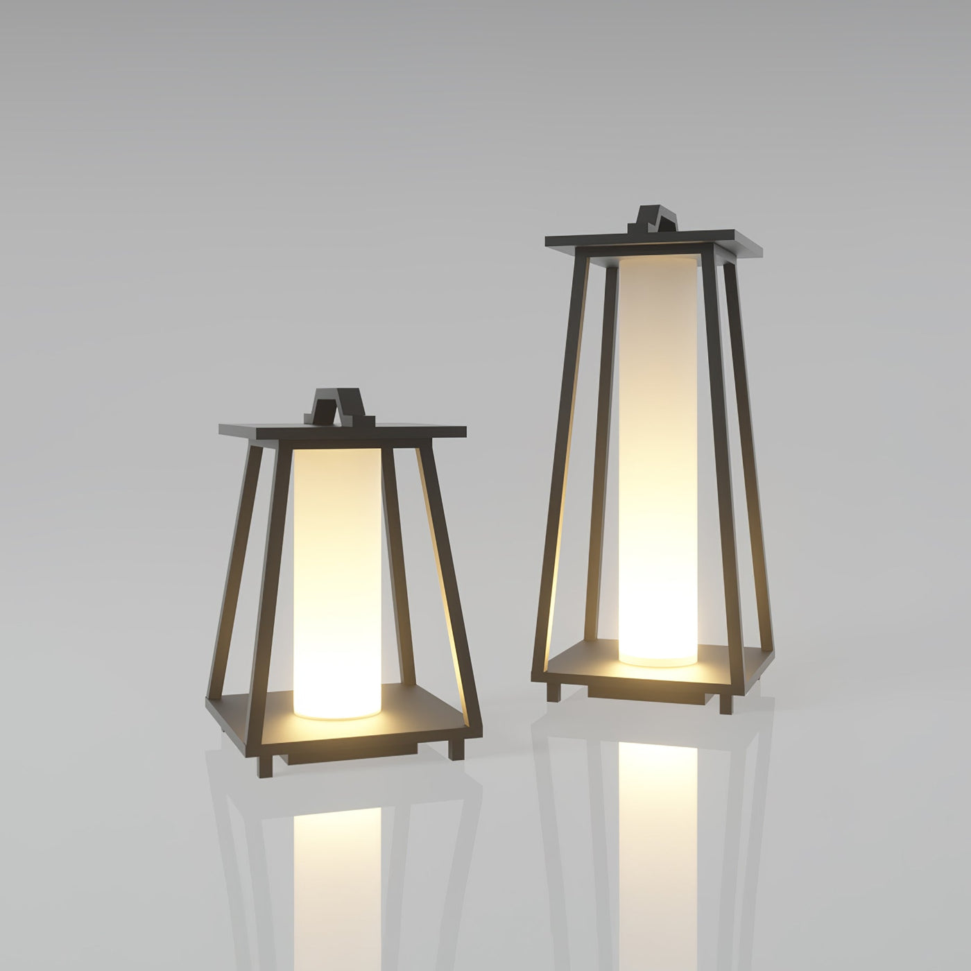Roam Portable Outdoor Light - Durable Stainless Steel Garden Lights with Warm Acrylic Shade