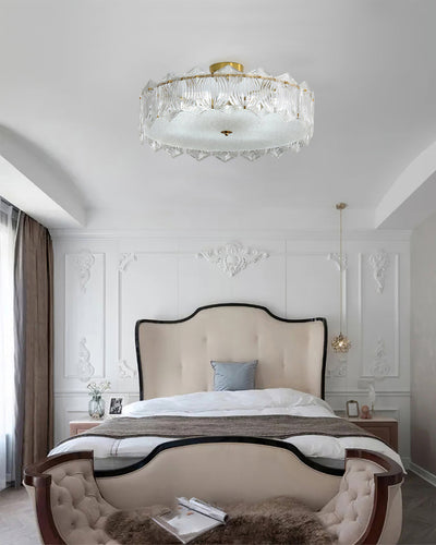 RubyAura - Sophisticated Round Ceiling Fixture