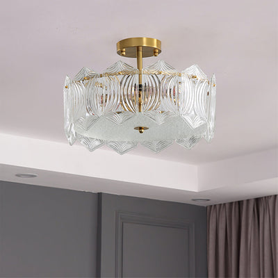 RubyAura - Sophisticated Round Ceiling Fixture