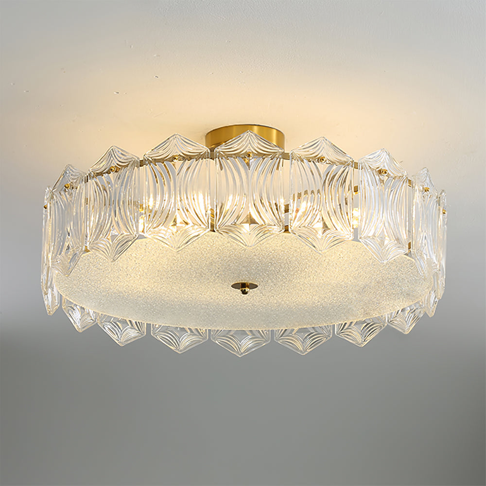 RubyAura - Sophisticated Round Ceiling Fixture