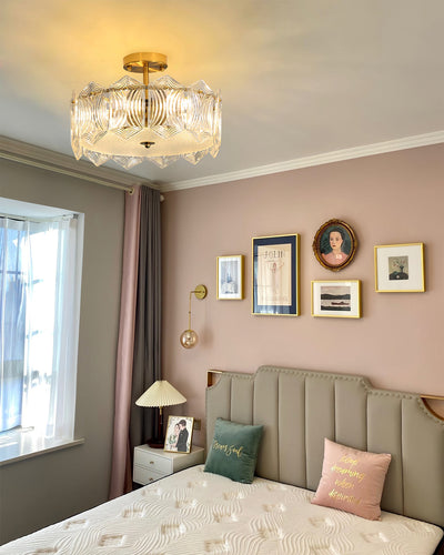 RubyAura - Sophisticated Round Ceiling Fixture