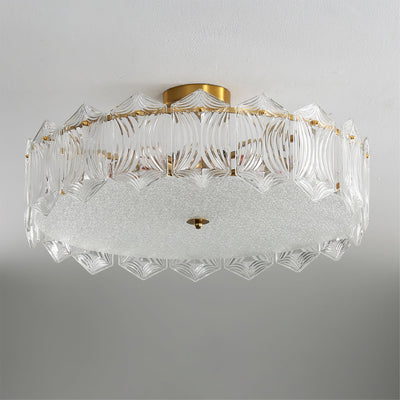 RubyAura - Sophisticated Round Ceiling Fixture