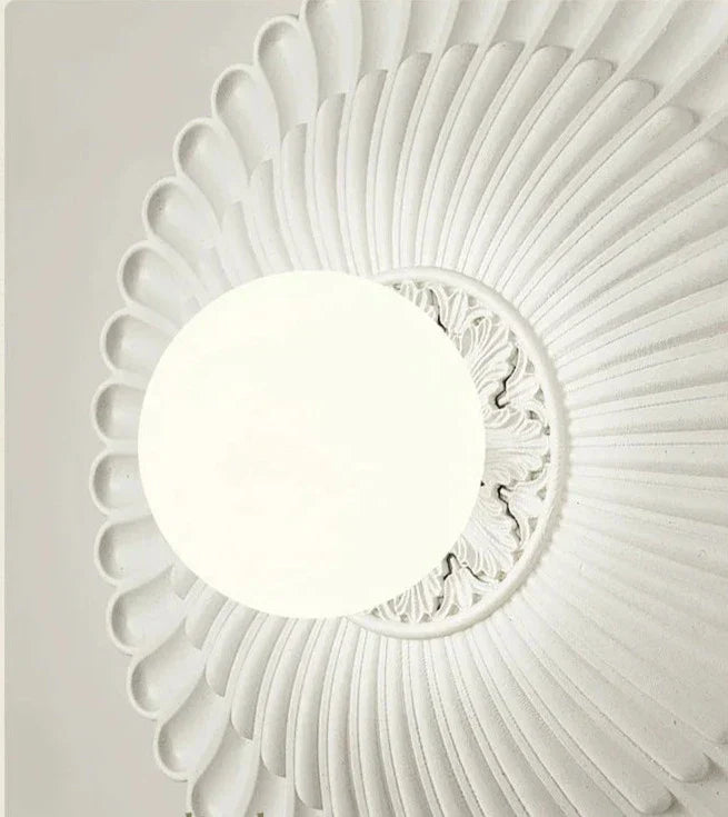 LaitGlow – French Round Milk White Wall Lamp for Elegant Spaces