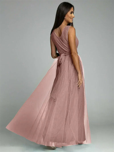 MysticCharm – Sophisticated Mesh Panel Dress