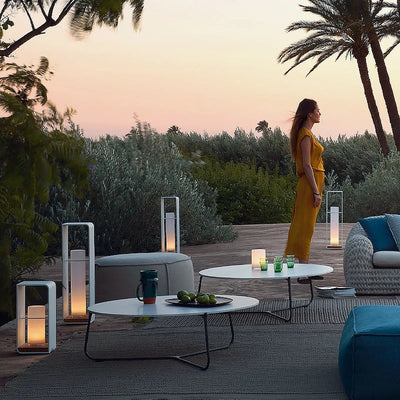 Modern Stainless Steel Solar Garden Lights - Waterproof Outdoor Light Fixtures