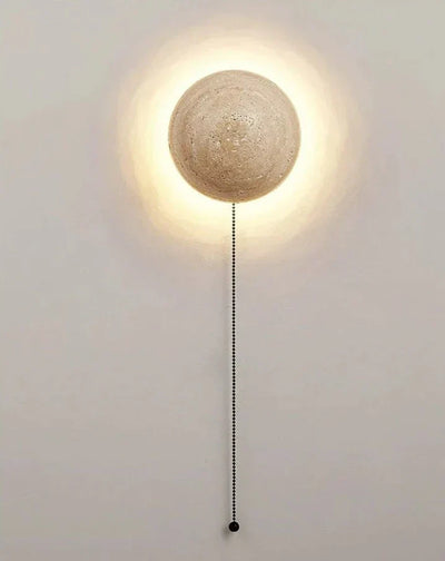 MarbleGlow - Half-Round Stone Wall Lamp