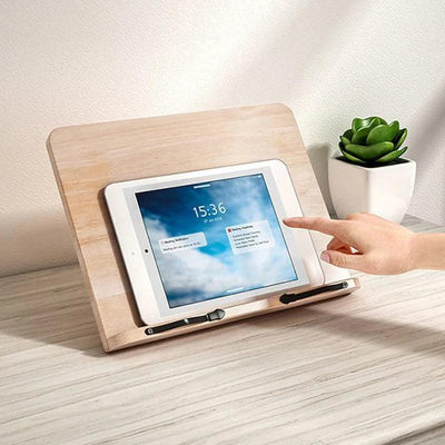 NaturalEase - Wooden Tablet Holder