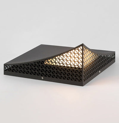 Modern Semi-Pyramid Solar Lights Outdoor with Intelligent Sensor & IP65 Waterproof