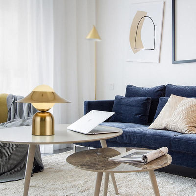 GoldenGlow – Nordic Style Table Lamp in Gold