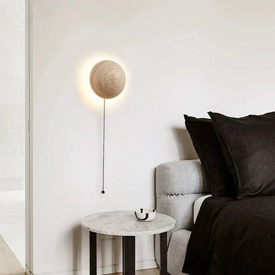 MarbleGlow - Half-Round Stone Wall Lamp