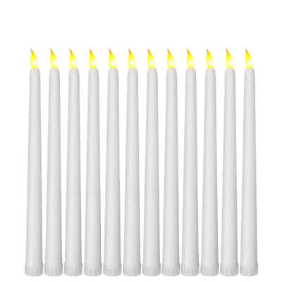 GloomLight - LED Black Taper Candles for Halloween and Weddings