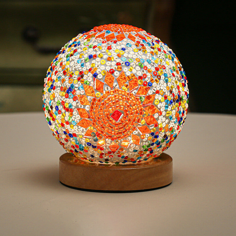 BohoGlow – Modern Bohemian Table Lamp with USB Charging