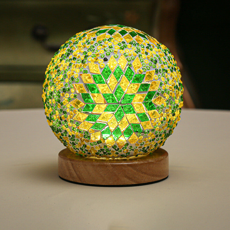 BohoGlow – Modern Bohemian Table Lamp with USB Charging