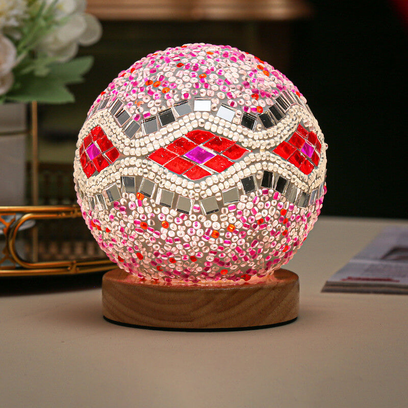 BohoGlow – Modern Bohemian Table Lamp with USB Charging