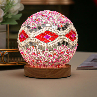 BohoGlow – Modern Bohemian Table Lamp with USB Charging