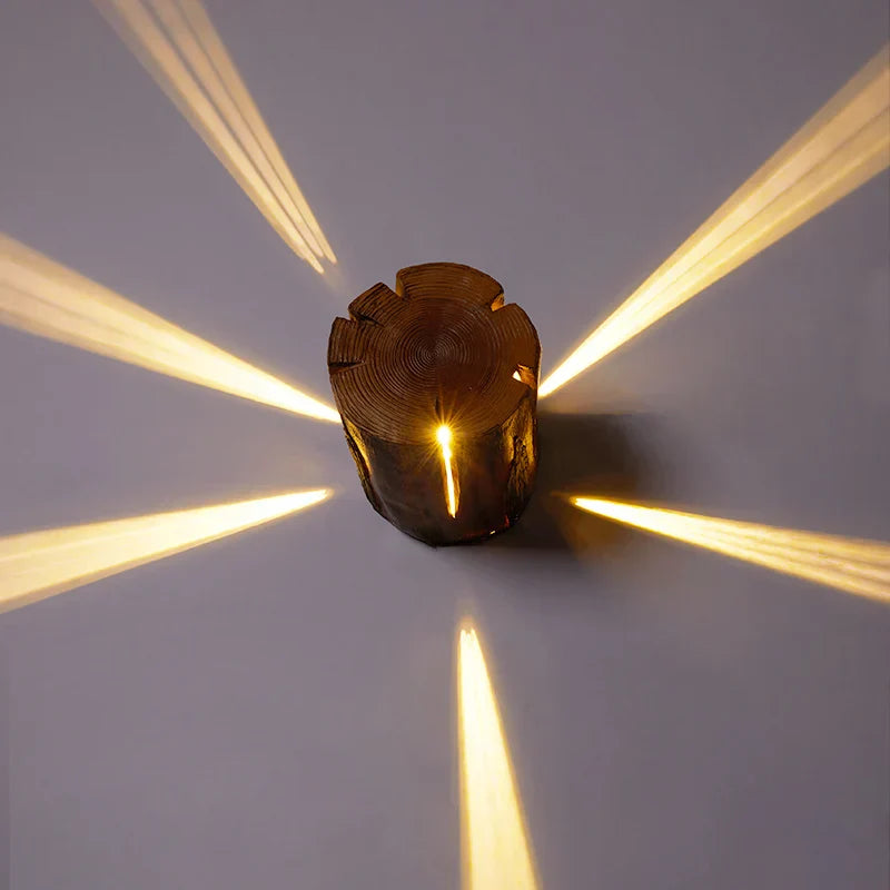 Outdoor Lamp Imitation Tree Stump Light Fixture with 50,000-Hour Lifespan