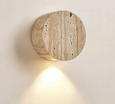 AuraStone - Natural Travertine Sconce