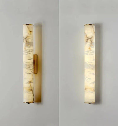 OpalAura - Elegant Marble Wall Lamp