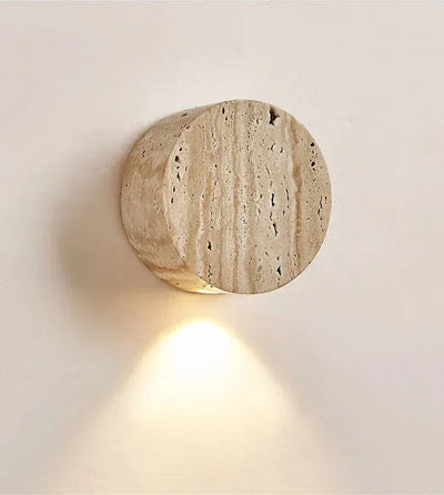 AuraStone - Natural Travertine Sconce