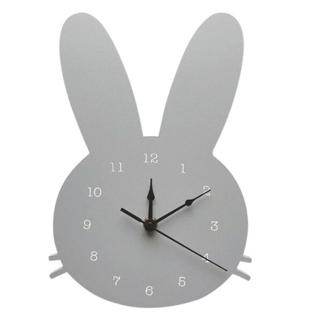 GlowRabbit - Adorable Nordic Bunny Clock