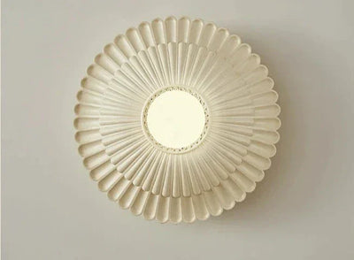 LaitGlow – French Round Milk White Wall Lamp for Elegant Spaces