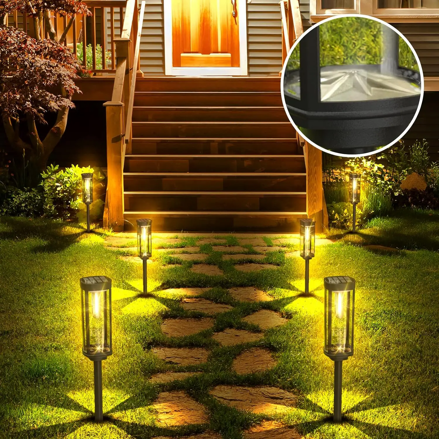Eco-Friendly Outdoor Solar Lanterns - Stylish LED Hanging Solar Lights for Garden