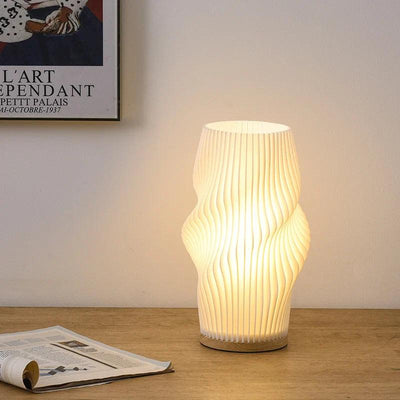 CharmAura - Sophisticated Cream Table Lamp