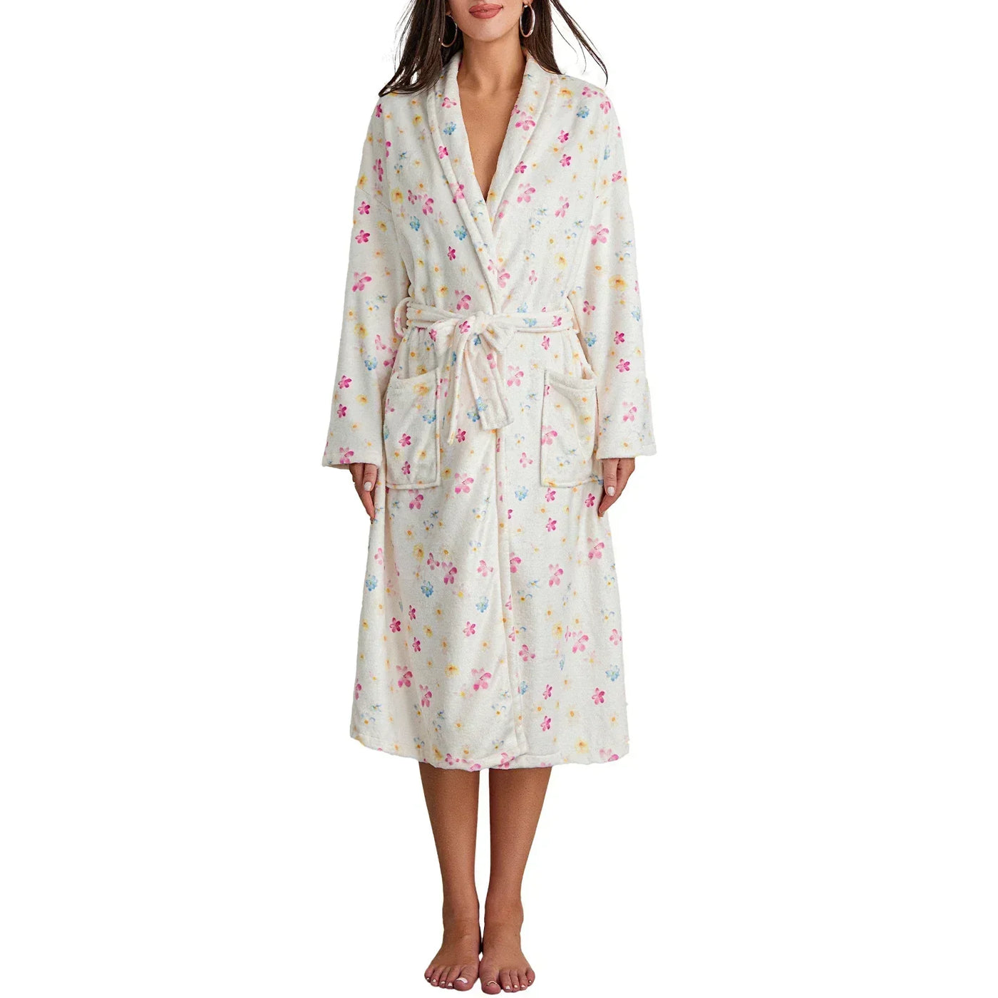 BloomCocoon – Luxurious House Robe with a Touch of Blossom