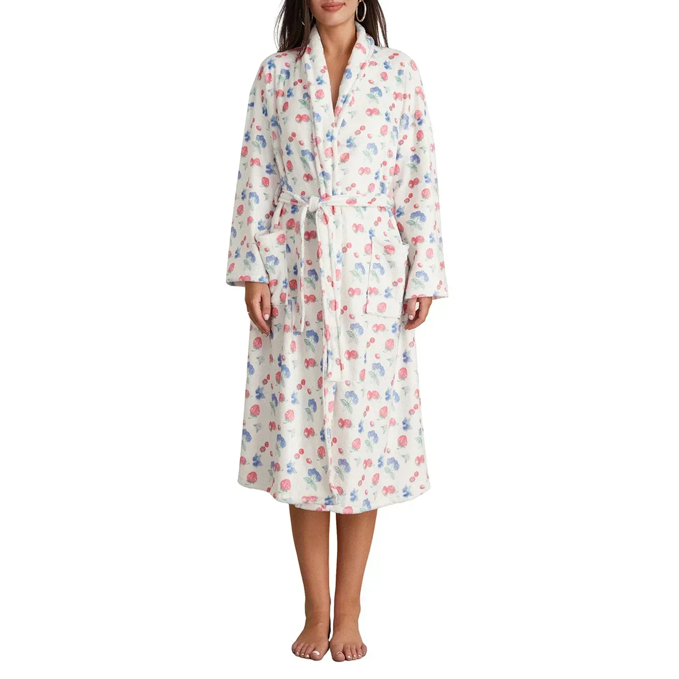 BloomCocoon – Luxurious House Robe with a Touch of Blossom