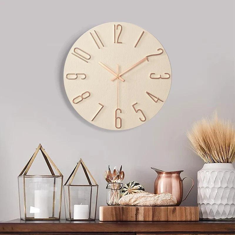ScandiTick - Elegant Wooden Timepiece